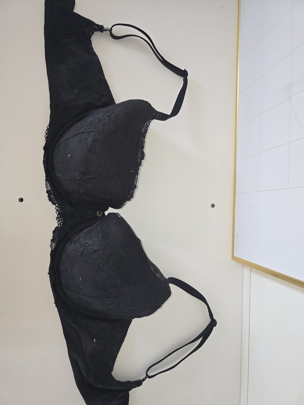 PINK Victoria's Secret Black Lace Underwire Bra